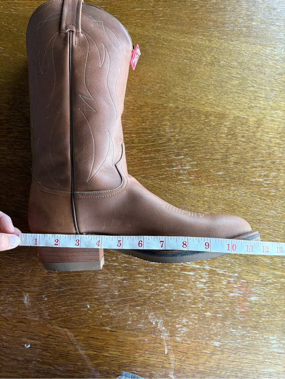 Tony Lama 4013 Brown Leather Western Boots | Men’s 8.5 EE | Discontinued | NWT - Picture 11 of 13